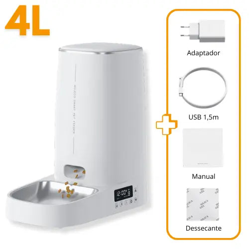 Alimentador Automático ROJECO 4L para Pets
